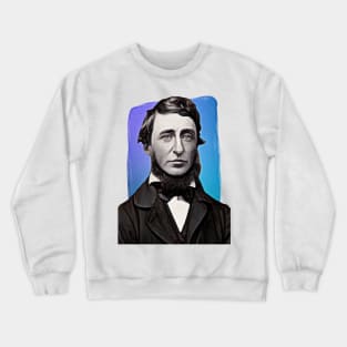 American Philosopher Henry David Thoreau illustration Crewneck Sweatshirt